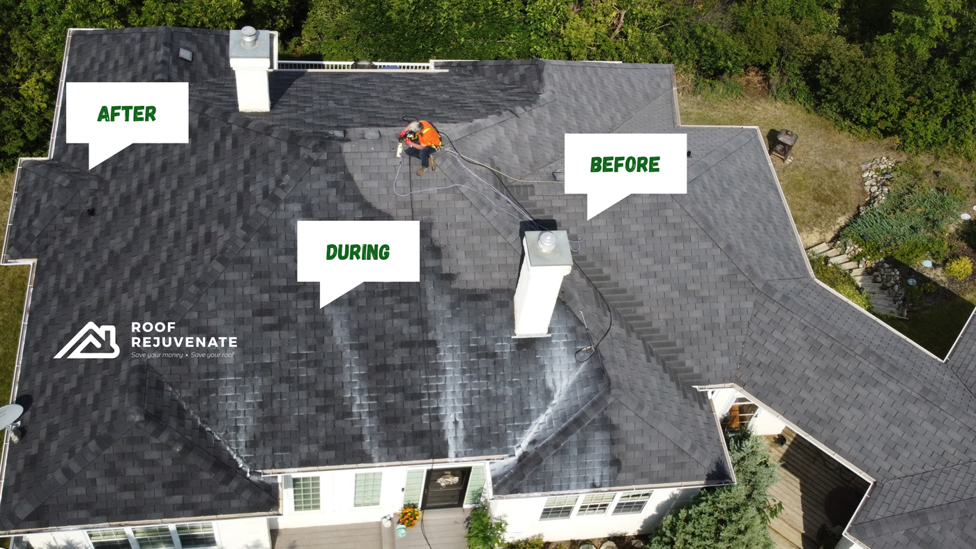 All the stages of roof rejuvenation with Roof Savers Spokane